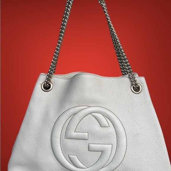 Gucci Handbags - Winter White Gucci Soho